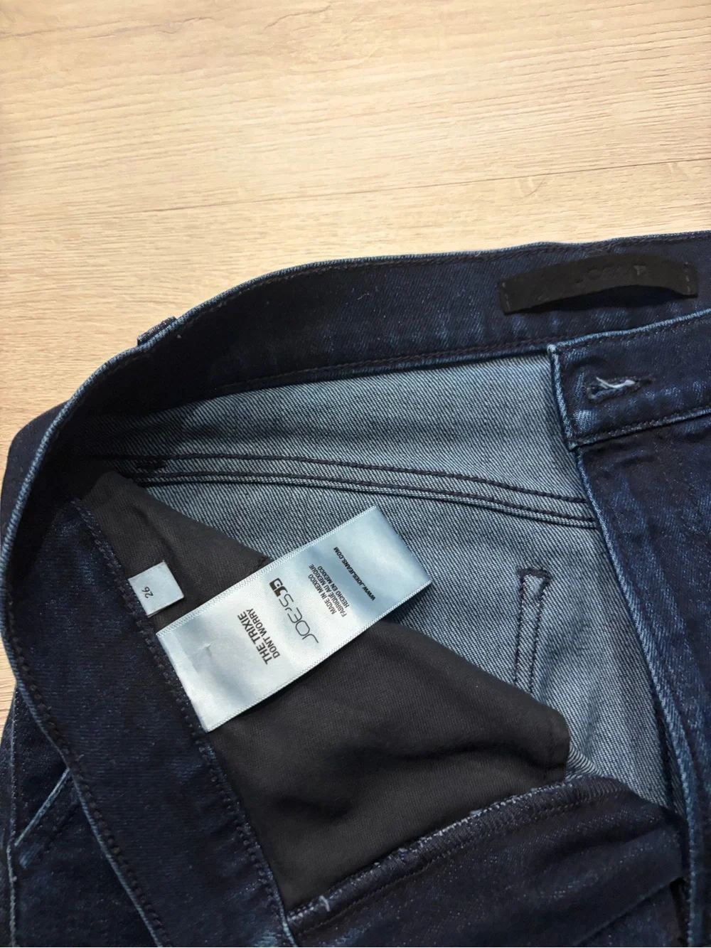 Joe’s Jeans Dark Wash High Rise Wide Leg Cuffed Jeans Size 24
